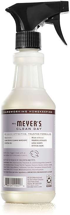 MRS. MEYER'S CLEAN DAY Multi-Surface Everyday Cleaner, Cruelty Free Formula, Lavender Scent, 16 oz- Pack of 3 - Image 2