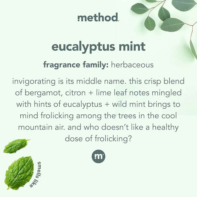 Method Bathroom Cleaner, Removes Mold + Mildew Stains, Eucalyptus Mint, 28 Fl Oz - Image 3