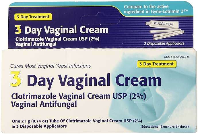 Clotrimazole 3 Day Vaginal Cream 0.74 Oz, 3 dosages - Image 1