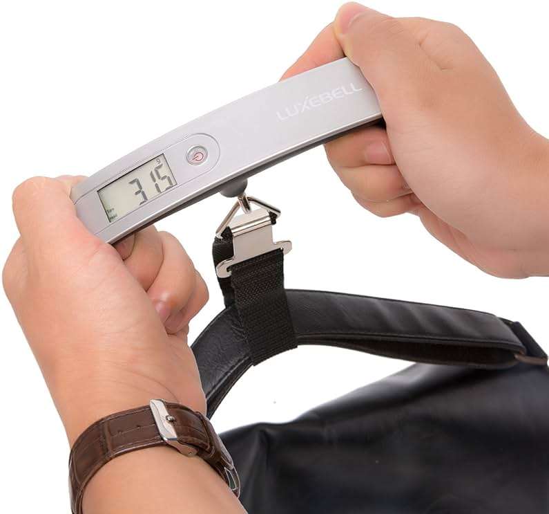 Digital Luggage Scale Vacation Travel Essentials Accessories Gifts for Traveler Portable Suitcase Handheld Weight Scale 110 lbs Hanging Baggage Travel Must Haves - Image 9