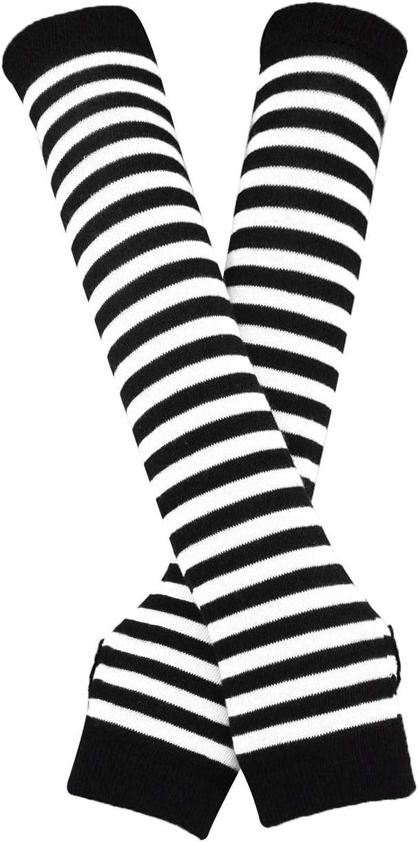 Bienvenu Punk Gothic Rock Long Arm Warmer Fingerless Gloves - Image 1