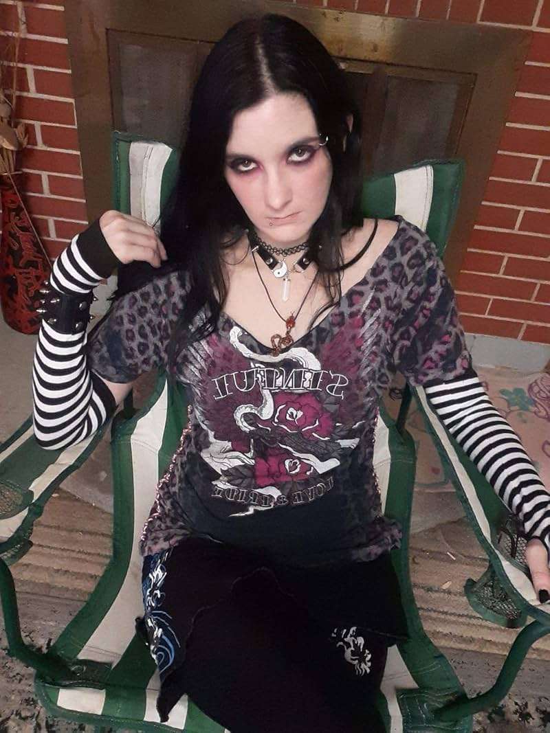 Bienvenu Punk Gothic Rock Long Arm Warmer Fingerless Gloves - Image 2