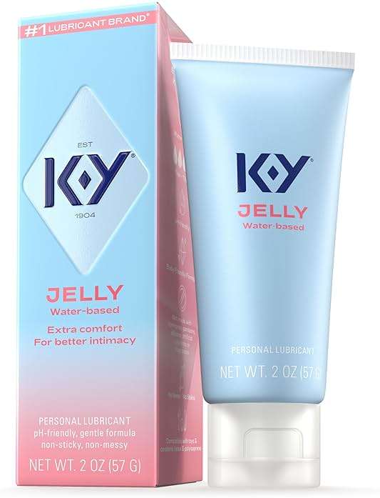 K-Y Jelly Water Based Lube For Sex, Anal Lube, Non-Greasy Water Based Personal Lubricant, pH Friendly Sex Lube Can Be Used With Sex Toys For Women & Male Sex Toys, Condom Friendly Personal Lube, 2 oz - Image 1
