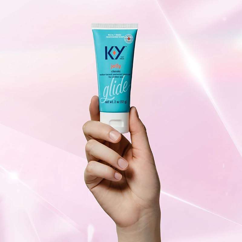 K-Y Jelly Water Based Lube For Sex, Anal Lube, Non-Greasy Water Based Personal Lubricant, pH Friendly Sex Lube Can Be Used With Sex Toys For Women & Male Sex Toys, Condom Friendly Personal Lube, 2 oz - Image 4