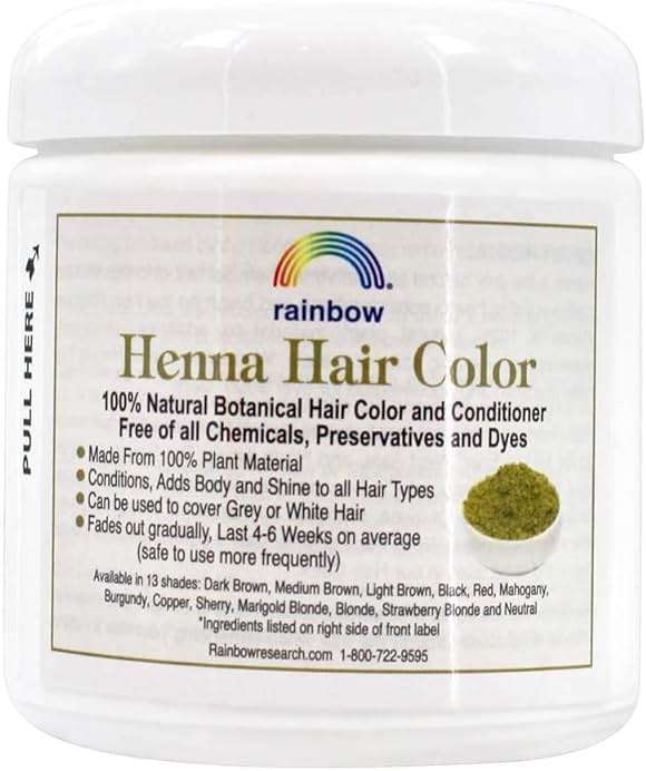 Rainbow Research Henna Hair Color and Conditioner Persian Dark Brown Sable - 4 oz - Image 3