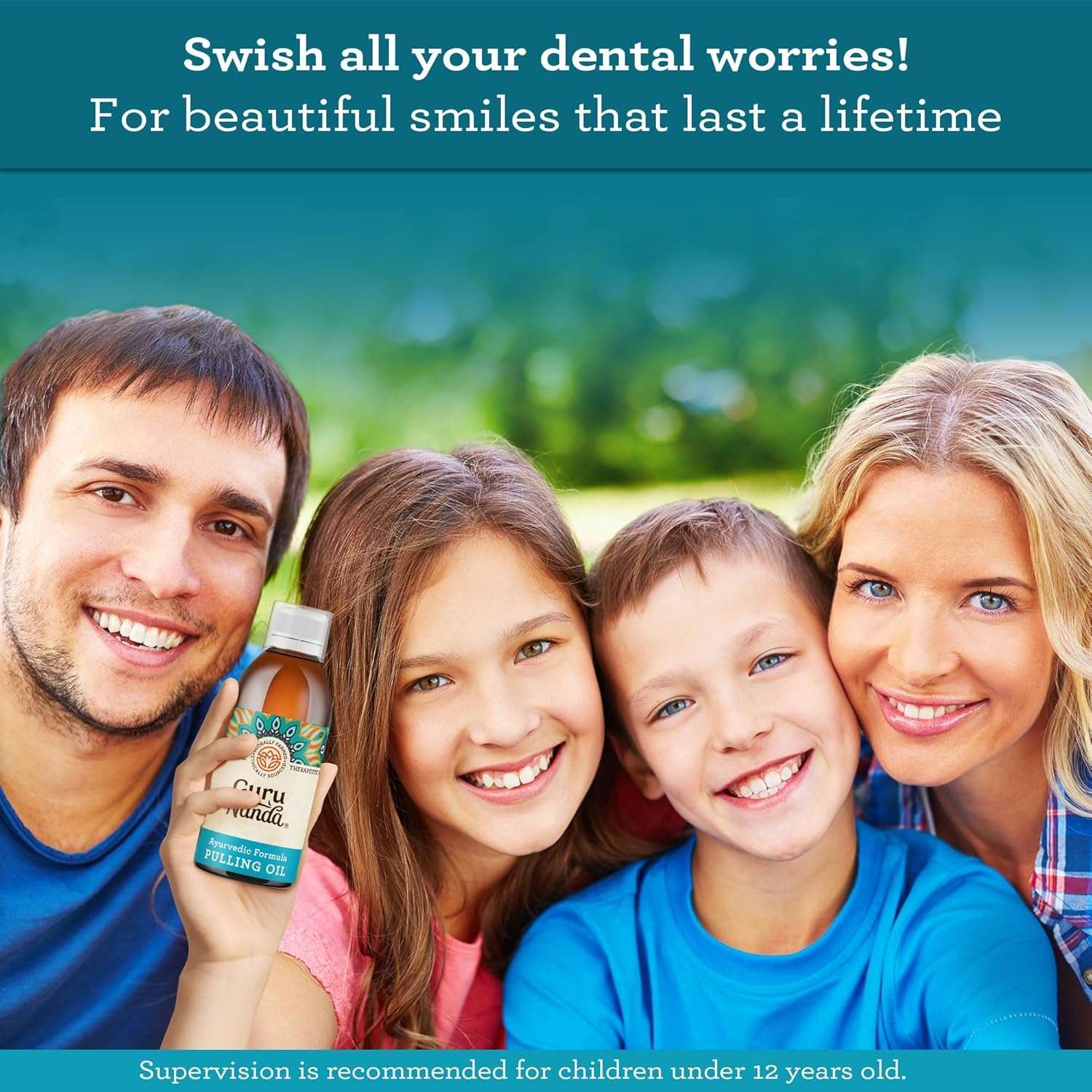 GuruNanda Original Oil Pulling Mouthwash, Promotes Deep Cleaning, with Coconut & Sesame for Teeth & Gum Health & Fresh Breath, with Tongue Scraper, Alcohol-Free, 8.45 Fl Oz - Image 8