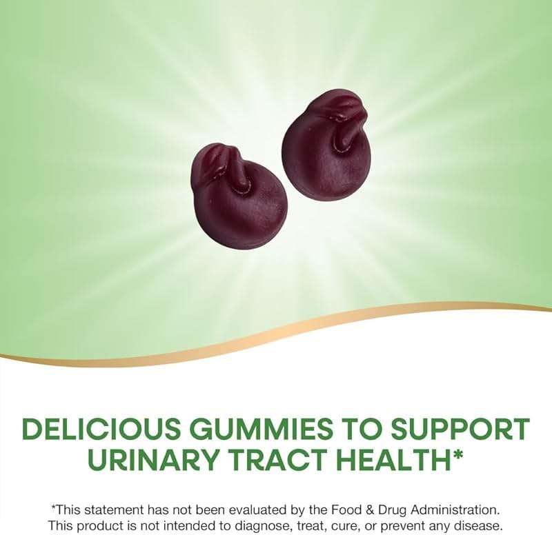 Nature's Way CranRx Cranberry Gummies, Urinary Tract Health and Antioxidant Support,* with Vitamin C, D-Mannose, Bioactive Cranberry Fruit Dietary Supplement, Berry Flavor, 60 Gummies - Image 3