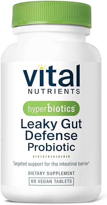 Hyperbiotics Vital Nutrients Leaky Gut Repair Supplement Probiotic | Science Backed Formula Strengthens Intestinal Barrier and Gut Health* | Reduces Digestive Discomfort | 60 Vegan Count - Image 1