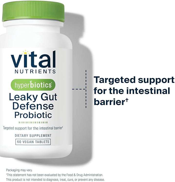 Hyperbiotics Vital Nutrients Leaky Gut Repair Supplement Probiotic | Science Backed Formula Strengthens Intestinal Barrier and Gut Health* | Reduces Digestive Discomfort | 60 Vegan Count - Image 5