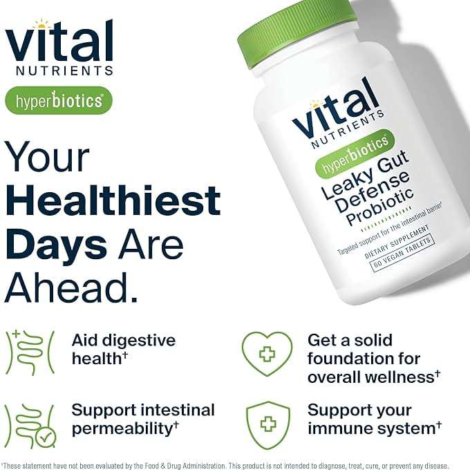 Hyperbiotics Vital Nutrients Leaky Gut Repair Supplement Probiotic | Science Backed Formula Strengthens Intestinal Barrier and Gut Health* | Reduces Digestive Discomfort | 60 Vegan Count - Image 8