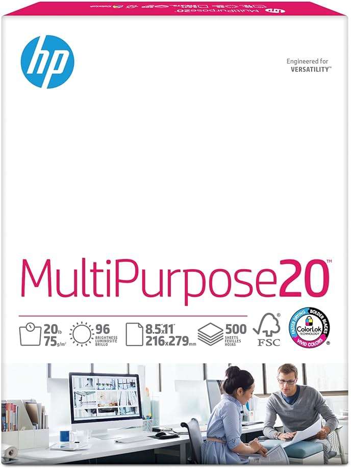 HP Printer Paper | 8.5 x 11 Paper | MultiPurpose 20 lb | 3 Ream Case - 1500 Sheets | 96 Bright | Made in USA - FSC Certified | 112530C - Image 4