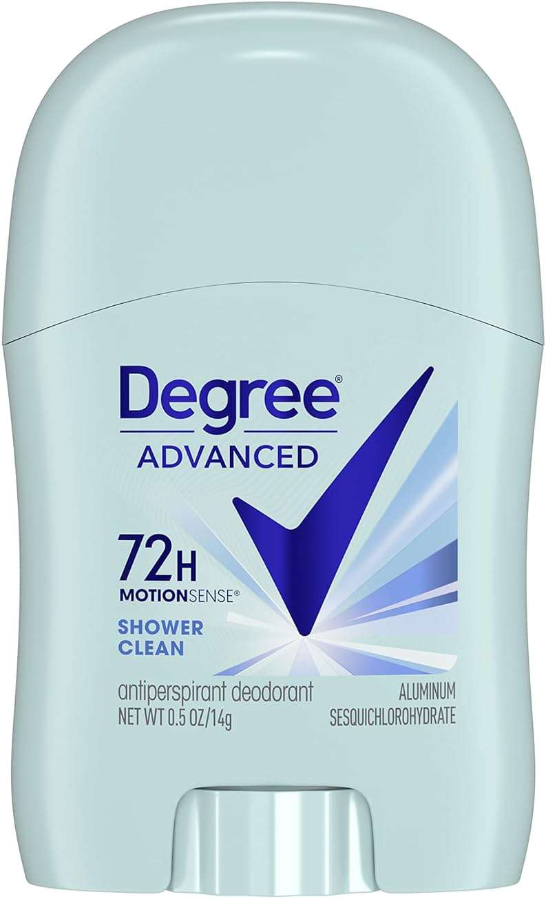 Degree Women’s Travel Deodorant Shower Clean 18-Pack – 72H Body Heat Activated Mini Antiperspirant, 0.5 Oz Ea - Image 3