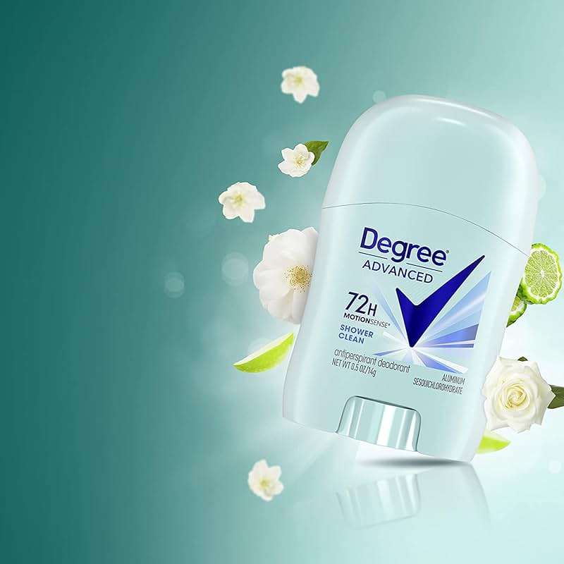 Degree Women’s Travel Deodorant Shower Clean 18-Pack – 72H Body Heat Activated Mini Antiperspirant, 0.5 Oz Ea - Image 6