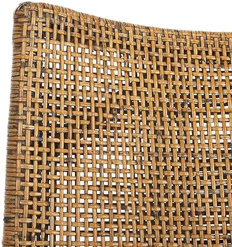 SAFAVIEH Furniture - Gianni Rattan Arm Chair - Brown & Black - Solid Wood - Coastal Open-Arm Design - Ideal for Living Room, Sunroom, Bedroom, 19.8" Seat Height (SEA4011A) - Image 11