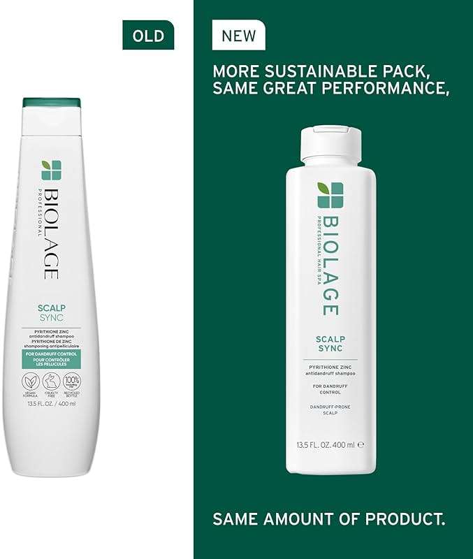 Biolage Scalp Sync Anti-Dandruff Shampoo - Controls Itchy Scalp, Deeply Cleanses Hair, Moisturizing Shampoo For Dandruff Relief, For Scalp and Hair Health, Vegan & Cruelty-Free - Image 2