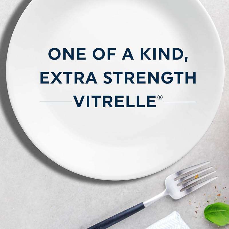 Corelle Vitrelle 6-Piece Salad Appetizer Plate Set Triple Layer Glass and Chip Resistant, 6-3/4-Inch Lightweight Round Plates, Winter Frost White - Image 4