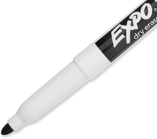 EXPO Dry Erase Markers, Low Odor Ink, Black, Fine Tip, 36 Count - Easily Erases, Ideal for Classroom, Home, Office, Back to School, Teacher Supplies - Image 10