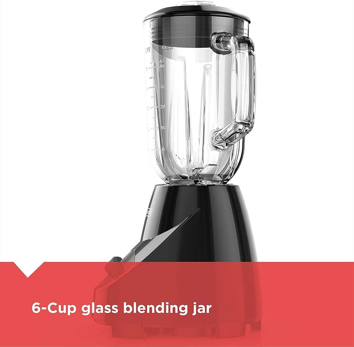 BLACK+DECKER Countertop Blender with 6-Cup Glass Jar, 10-Speed Settings, Black, BL2010BG - Image 7