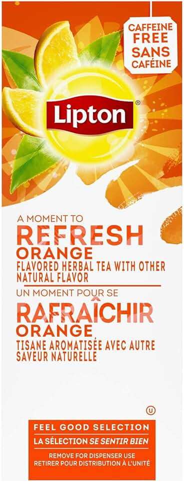 Lipton - Caffeine Free Orange Herbal Tea, 28 Tea Bags, 2.1oz Box (Pack of 3) - Image 3