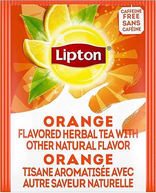 Lipton - Caffeine Free Orange Herbal Tea, 28 Tea Bags, 2.1oz Box (Pack of 3) - Image 4