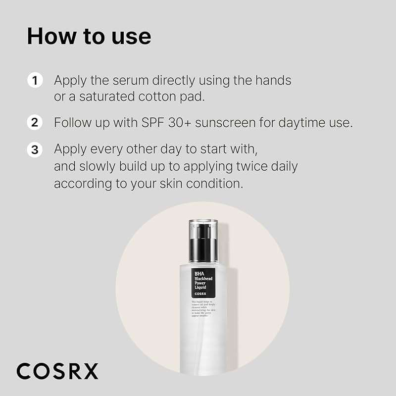 COSRX Niacinamide 2% + BHA 4% Blackhead Exfoliant Toner 3.38 fl.oz / 100ml, Korean Toner, Blackhead Remover, Pore Minimizer for Enlarged Pores, For All Skin Types, Korean Skin Care - Image 6