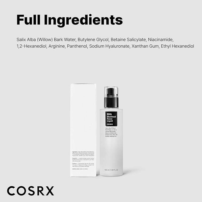 COSRX Niacinamide 2% + BHA 4% Blackhead Exfoliant Toner 3.38 fl.oz / 100ml, Korean Toner, Blackhead Remover, Pore Minimizer for Enlarged Pores, For All Skin Types, Korean Skin Care - Image 7