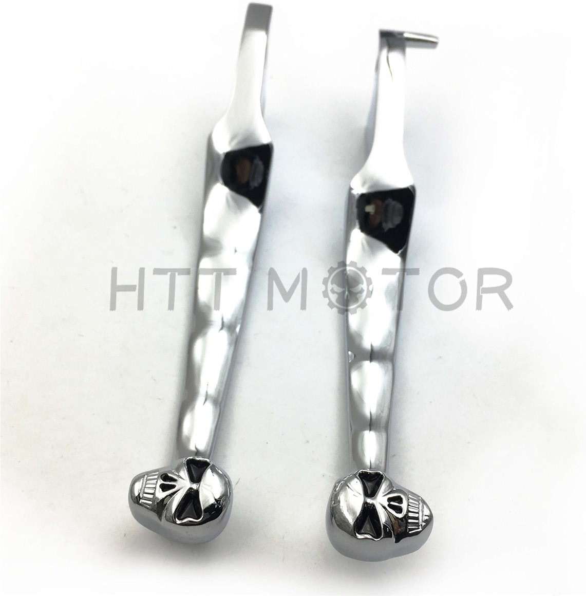 HTTMT MT241-011- Chromed Brake Clutch Skull Hand Levers Fit Compatible with Suzuki Intruder 800 1400 1500 - Image 4