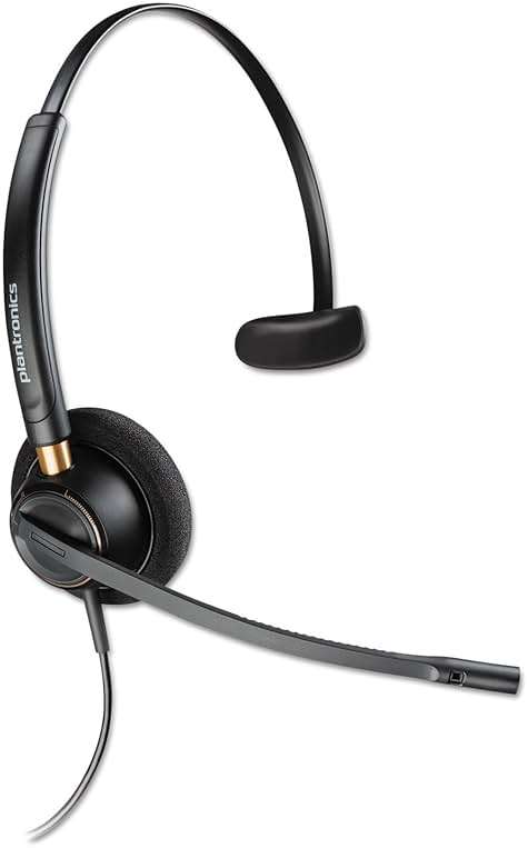 PLNHW510 - Plantronics Over-the-Head Monaural Corded Headset - Image 1