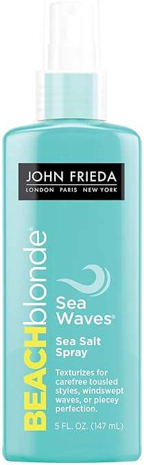 John Frieda Beach Blonde Sea Waves Texturizing Spray with Natural Salt for Tousled, Wavy Volume - 5 Ounce - Image 2