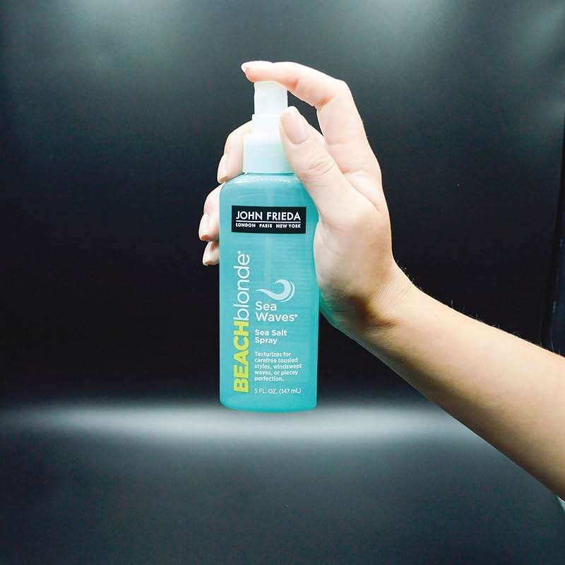 John Frieda Beach Blonde Sea Waves Texturizing Spray with Natural Salt for Tousled, Wavy Volume - 5 Ounce - Image 5