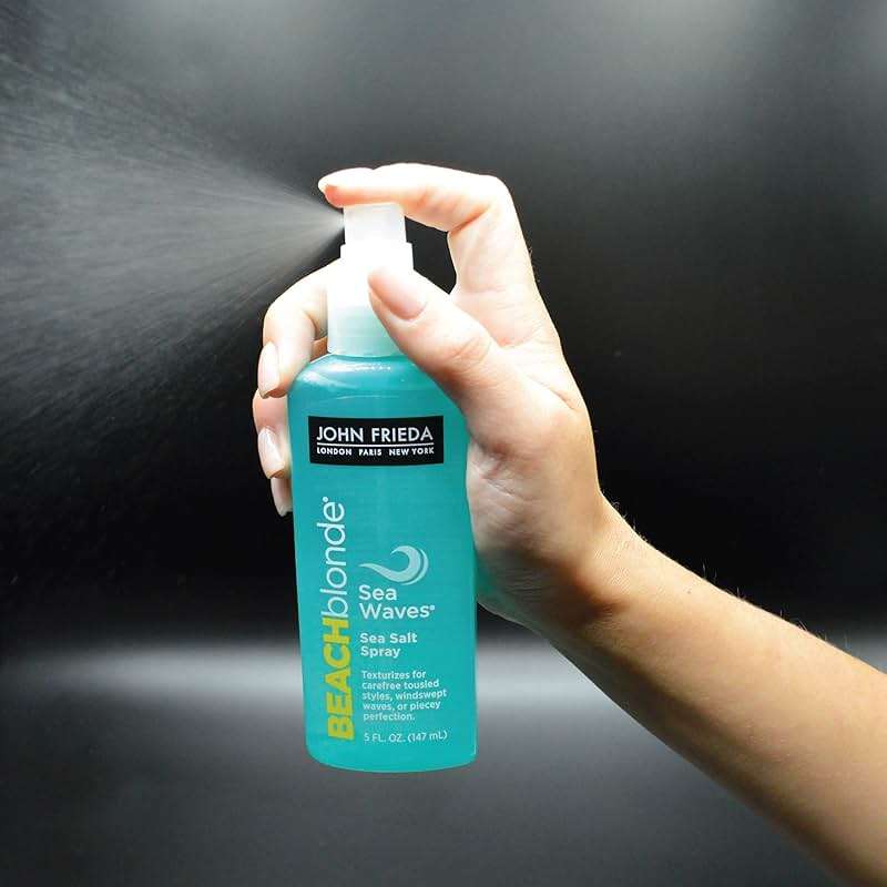 John Frieda Beach Blonde Sea Waves Texturizing Spray with Natural Salt for Tousled, Wavy Volume - 5 Ounce - Image 7