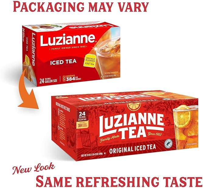 Luzianne Unsweetened Iced Tea Bags, Gallon Size, 24ct Box (Pack of 1) - Image 3