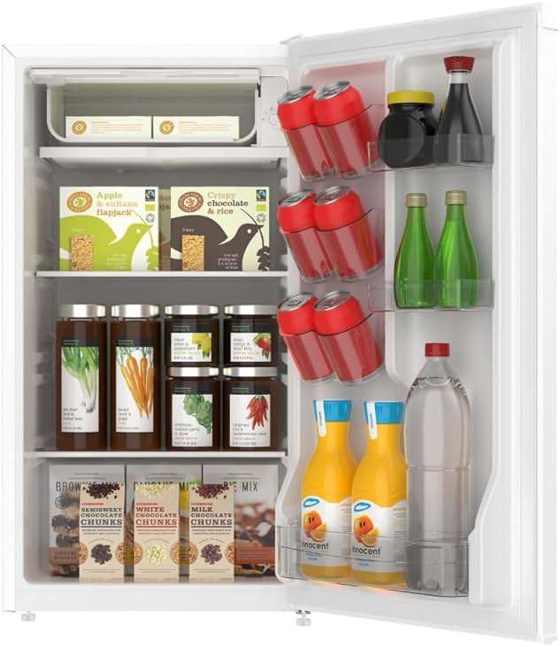 ARCTIC CHEF Mini Fridge Compact Refrigerator, 3.2 Cu Ft, White - Image 6