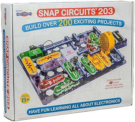 Snap Circuits 203 Electronics Exploration Kit | Over 200 STEM Projects | Full Color Project Manual | 42 Snap Modules | Unlimited Fun - Image 1