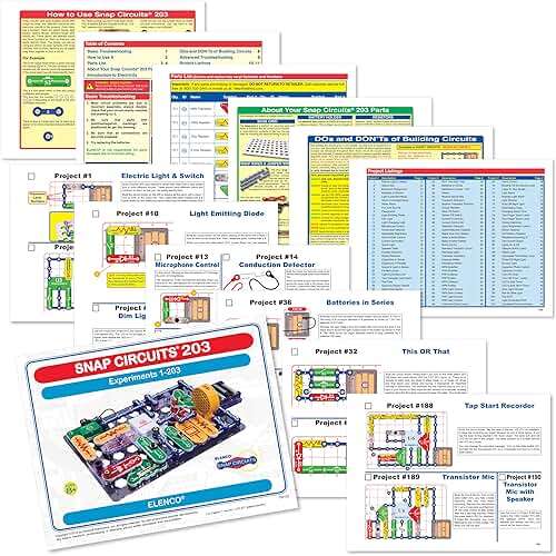 Snap Circuits 203 Electronics Exploration Kit | Over 200 STEM Projects | Full Color Project Manual | 42 Snap Modules | Unlimited Fun - Image 7