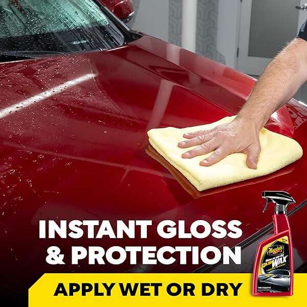 Meguiar’s Quik Wax, Spray Wax, Spray On Car Wax For Protection, Enhances Shine; Use On Exterior Paint And Clear Coat On Cars, Trucks & Suvs; Apply On Wet Or Dry Paint, Even In Direct Sunlight - 24 Oz - Image 2