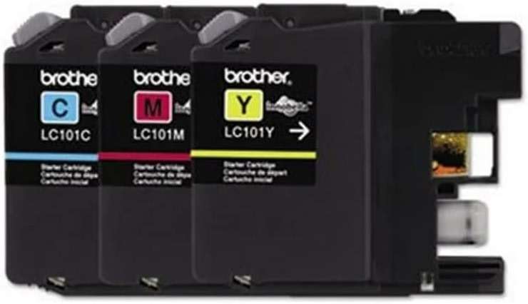 Brother LC101 3PKS Ink Cartridge - Cyan, Magenta, Yellow - 1 Each in Retail Packing - Image 3