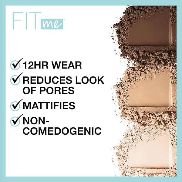 Maybelline Fit Me Matte + Poreless Pressed Face Powder Makeup & Setting Powder, Translucent, 1 Count - Image 2