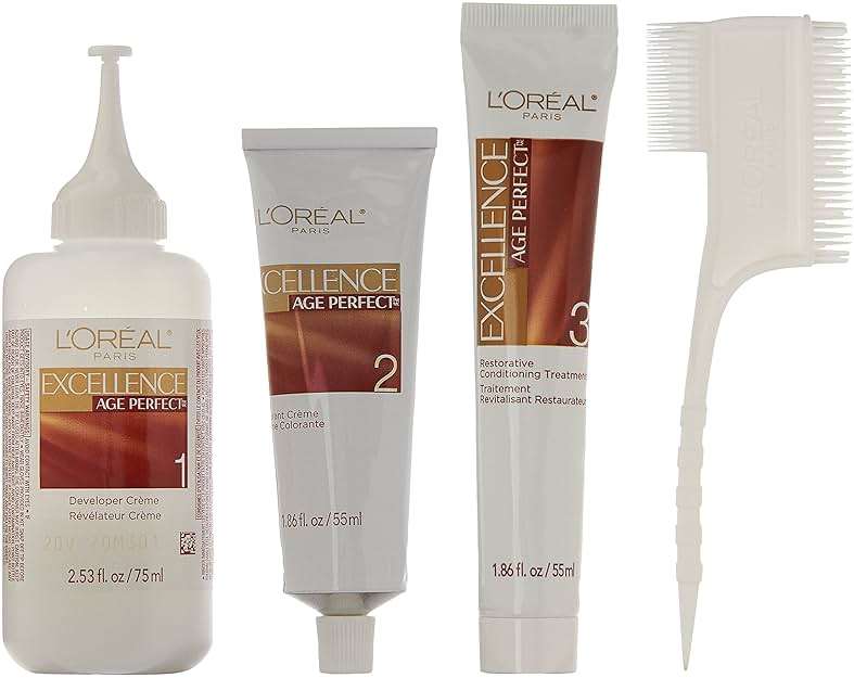L'Oreal Paris Excellence Age Perfect Layered Tone Flattering Color, 8N Medium Natural Blonde Set (Packaging May Vary) - Image 3