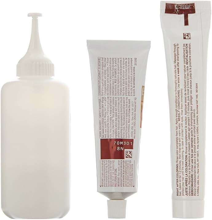 L'Oreal Paris Excellence Age Perfect Layered Tone Flattering Color, 8N Medium Natural Blonde Set (Packaging May Vary) - Image 4