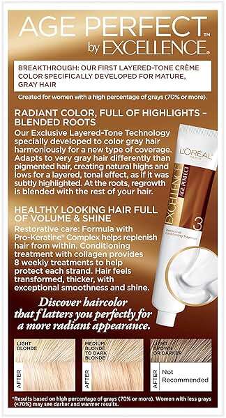L'Oreal Paris Age Perfect Permanent Hair Color, 9N Light Natural Blonde, 1 kit - Image 3