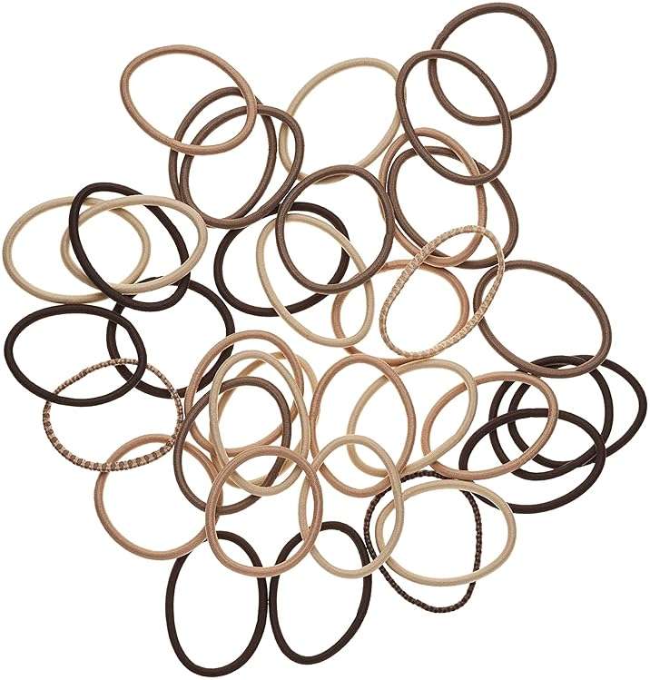 Goody Ouchless Hair Elastics – No Pull, No Breakage, Tangle-Free Hold for Thick, Curly, Coily & Textured Hair – 37 Count, Blonde, Long-Lasting Ponytail Holders for Women & Men - Image 3