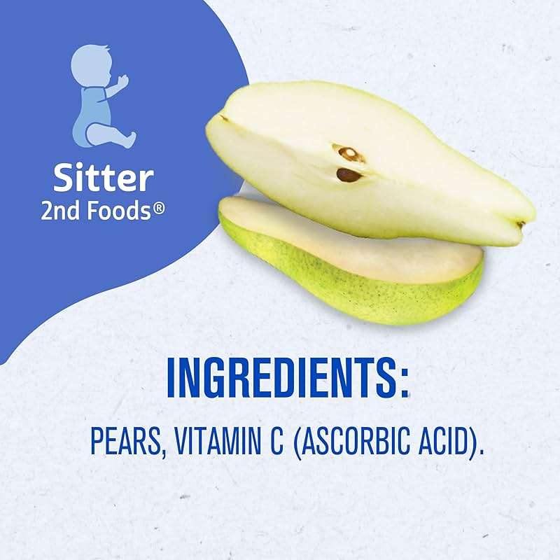 Gerber Stage 2 Baby Food, Pear Puree Tub, No Artificial Colors or Flavors, Baby Puree, 16-Pack - Image 8