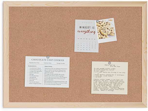 U Brands Cork Bulletin Board, 18" x 24" Inches, Light Birch Wood Frame (265U00-01) - Image 6