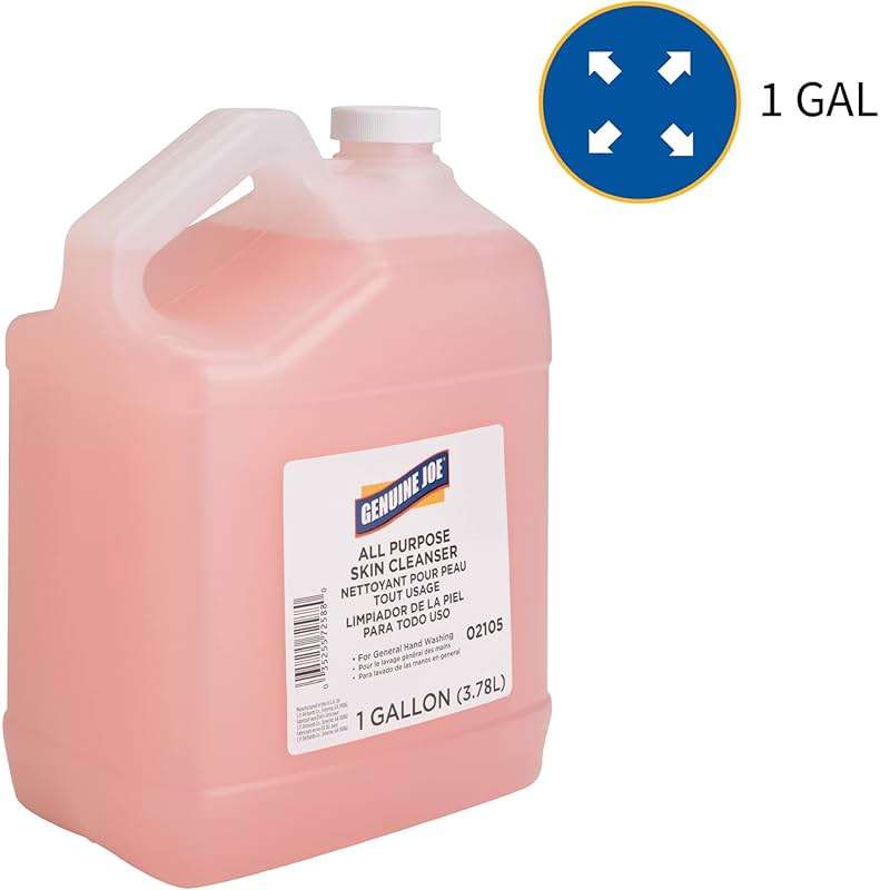 Genuine Joe 02105CT Hand Soap Lotion Dispenser Refill 1Gal 4/CT Pink - Image 5