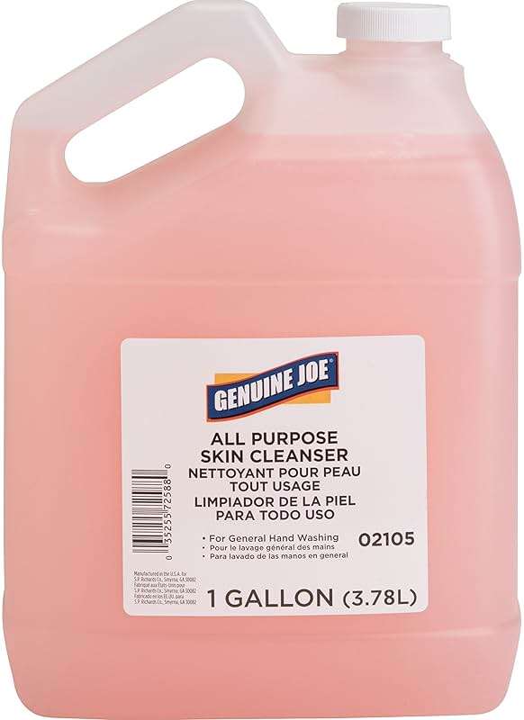Genuine Joe 02105CT Hand Soap Lotion Dispenser Refill 1Gal 4/CT Pink - Image 6
