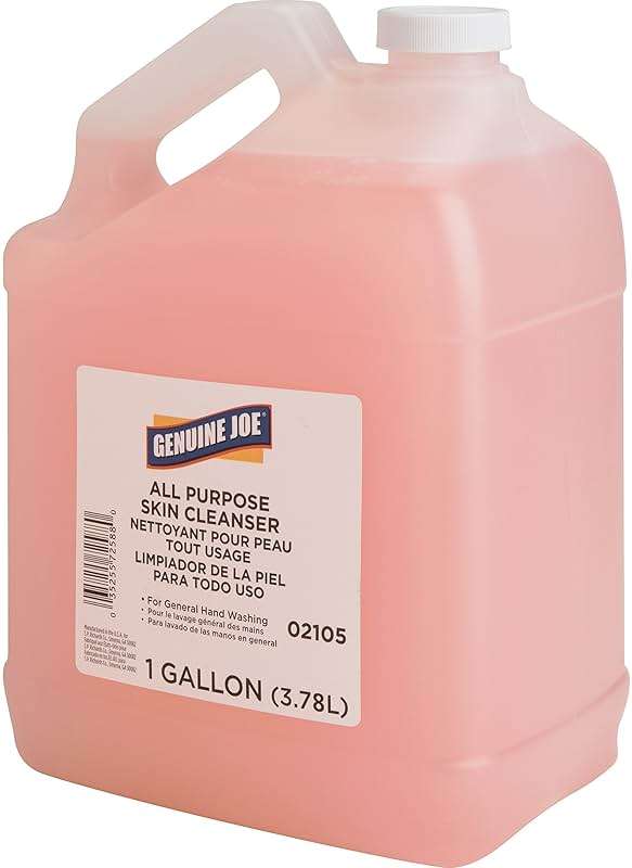 Genuine Joe 02105CT Hand Soap Lotion Dispenser Refill 1Gal 4/CT Pink - Image 7