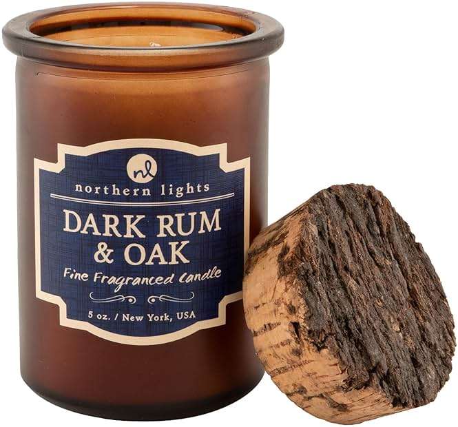 Northern Lights Candles Spirit Candles, Dark Rum & Oak - Image 4