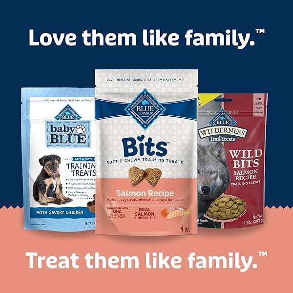 Blue Buffalo Bits Soft Dog Treats for Training, Made with Natural Ingredients & Enhanced with DHA, Salmon Recipe, 4-oz Bag - Image 4