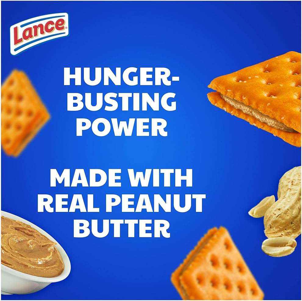 Lance Sandwich Crackers, ToastChee Peanut Butter, 20 Individually Wrapped Packs, 6 Sandwiches Each (Pack of 6) - Image 4